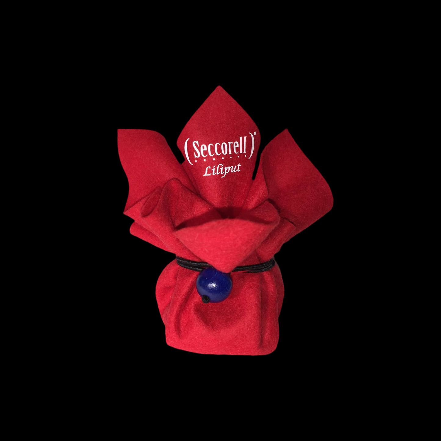 Seccorell - צבעי אצבעות - סט 8 צבעים בשק לבד אדום