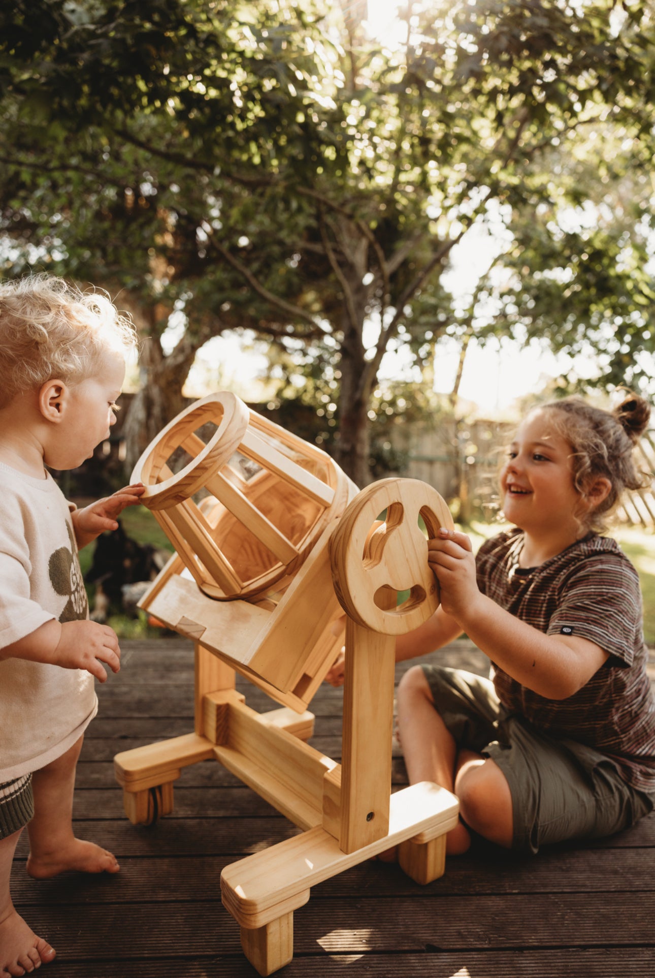 מערבל חול מעץ - Explore Nook