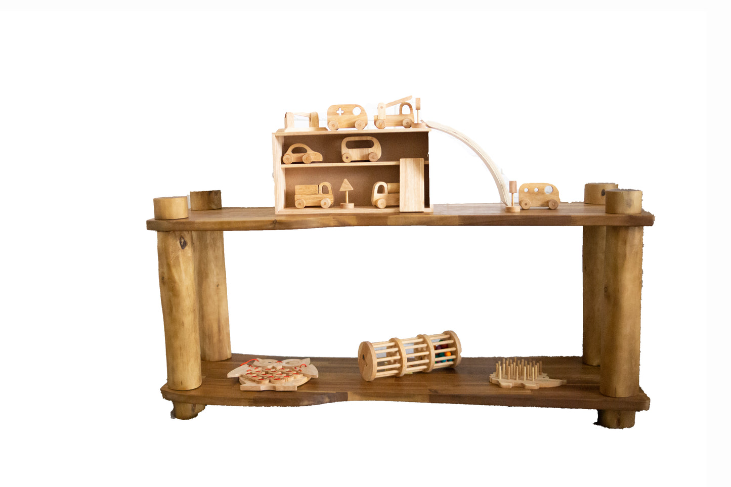 שידה מעץ מלא - דו קומתית - Qtoys