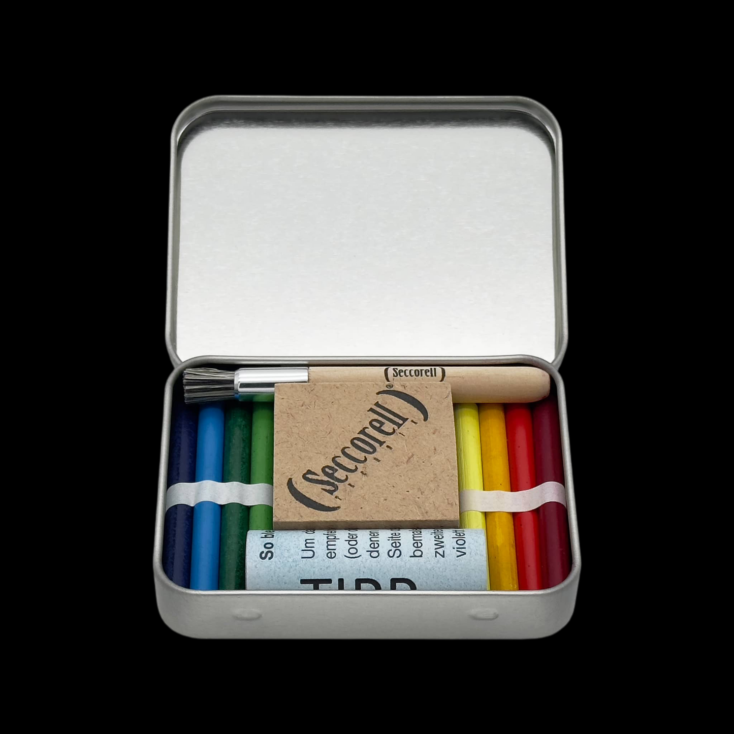 צבעי אצבעות - סט פוקט 8 צבעים - Seccorell