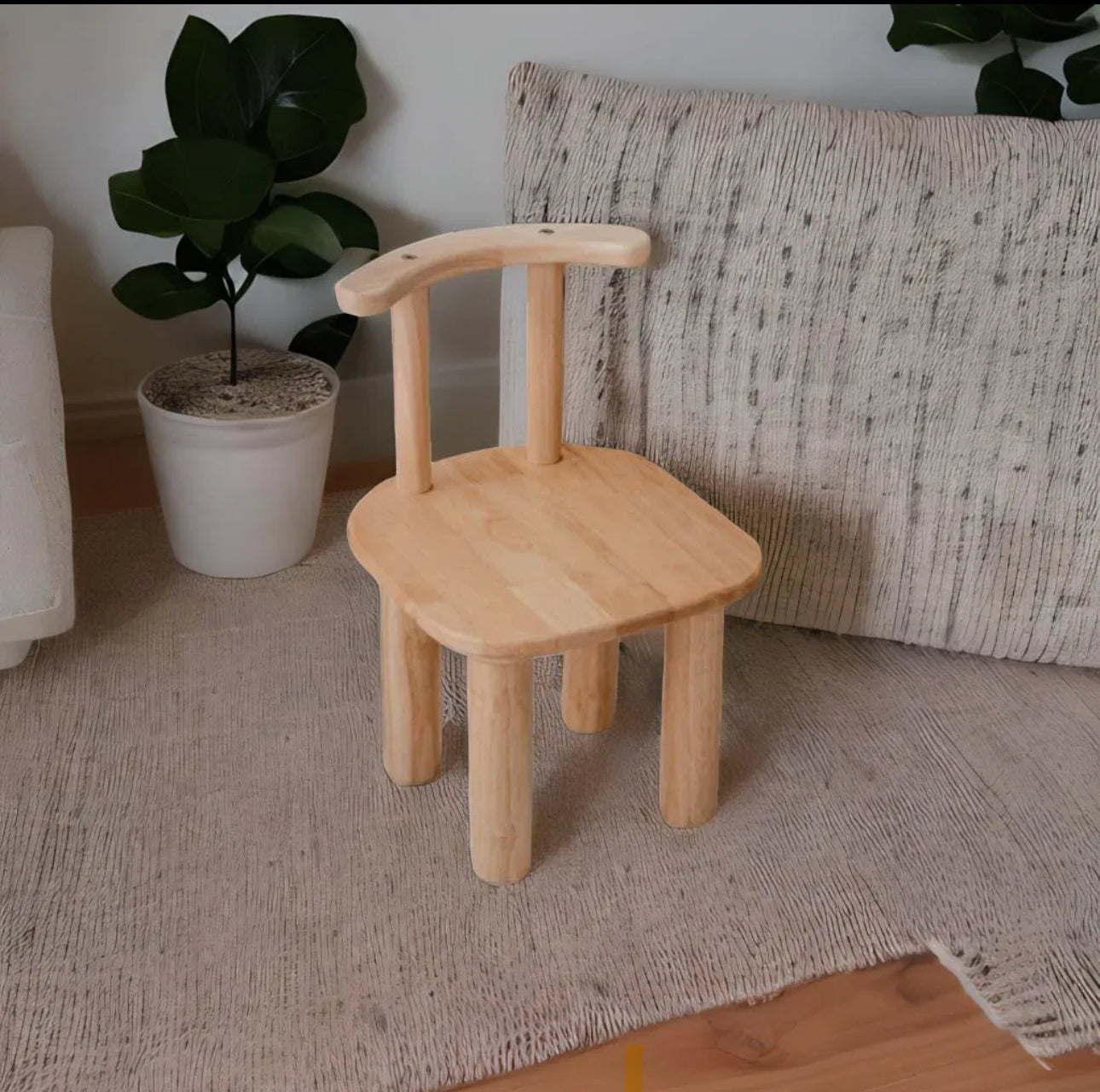 שולחן מעץ מלא - מלבן קלאסי - Qtoys