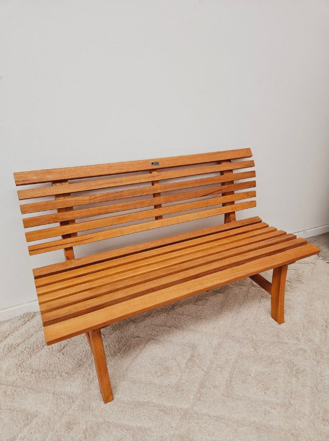 ספסל ילדים מעץ שיטה מלא - דגם רויאל - Qtoys