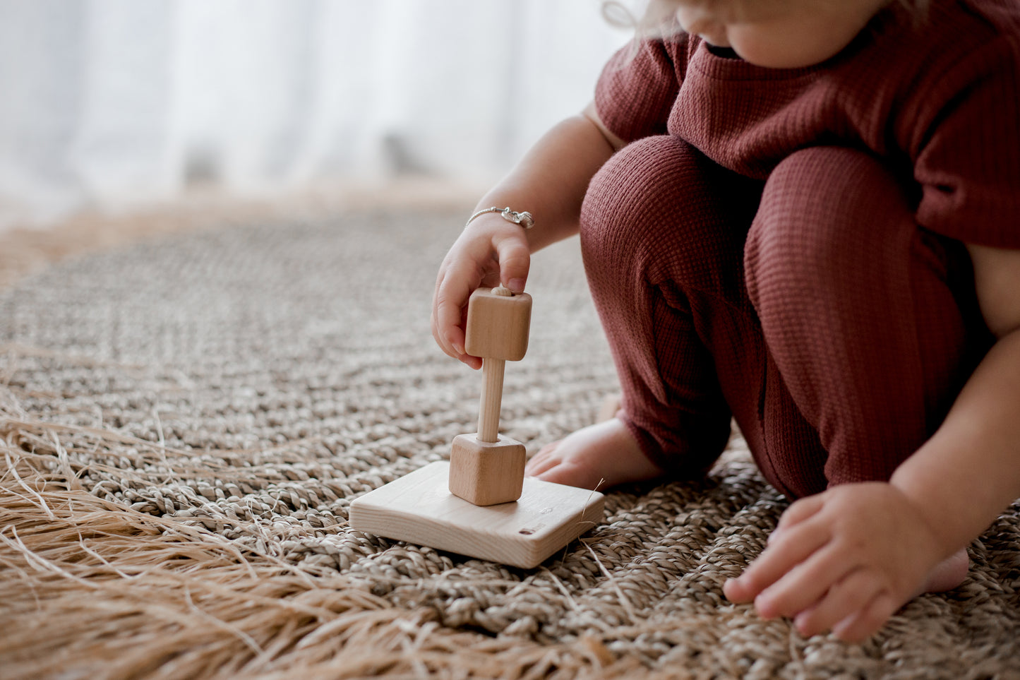 Stacking Wooden Cubes