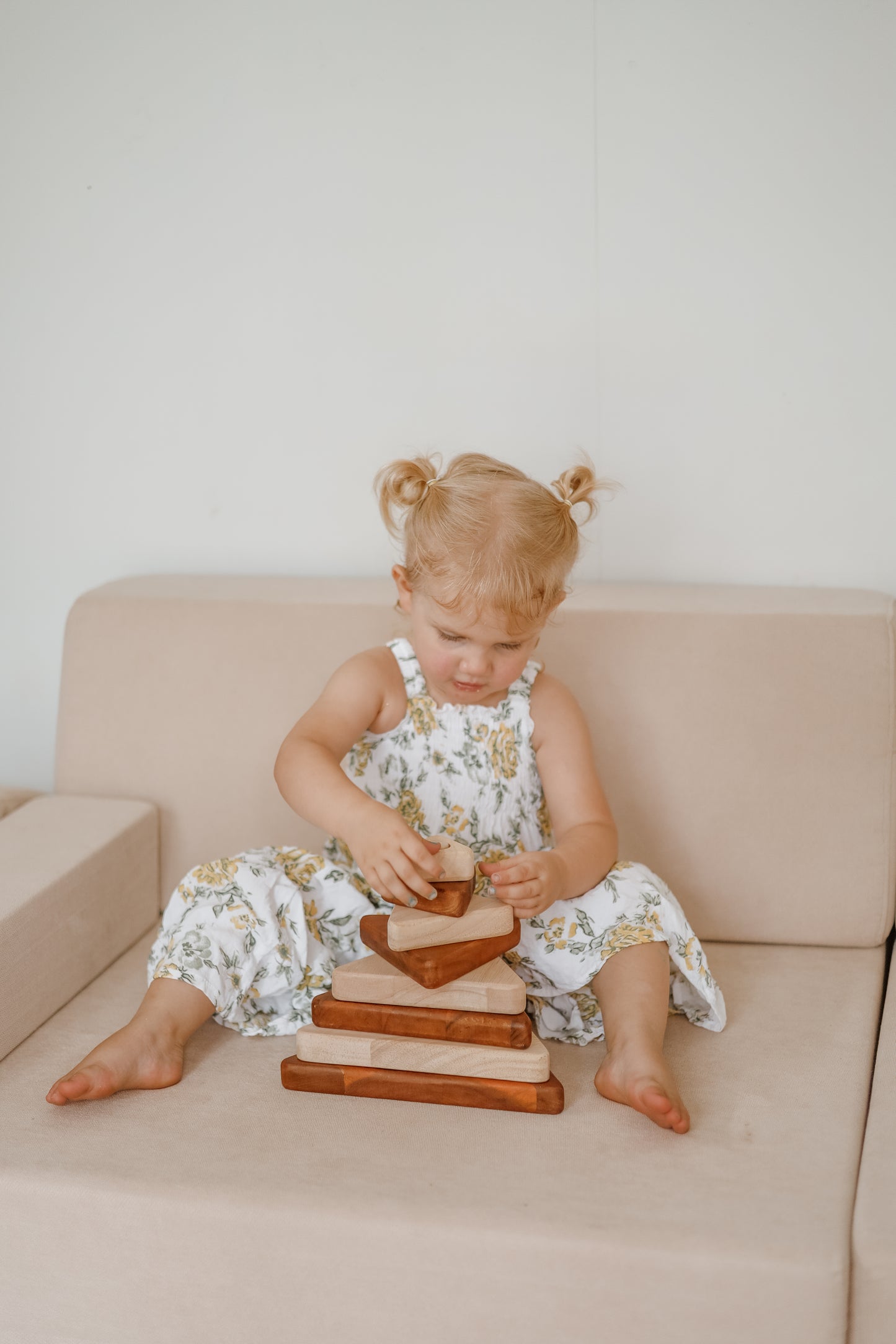 Wooden Stacking Triangles