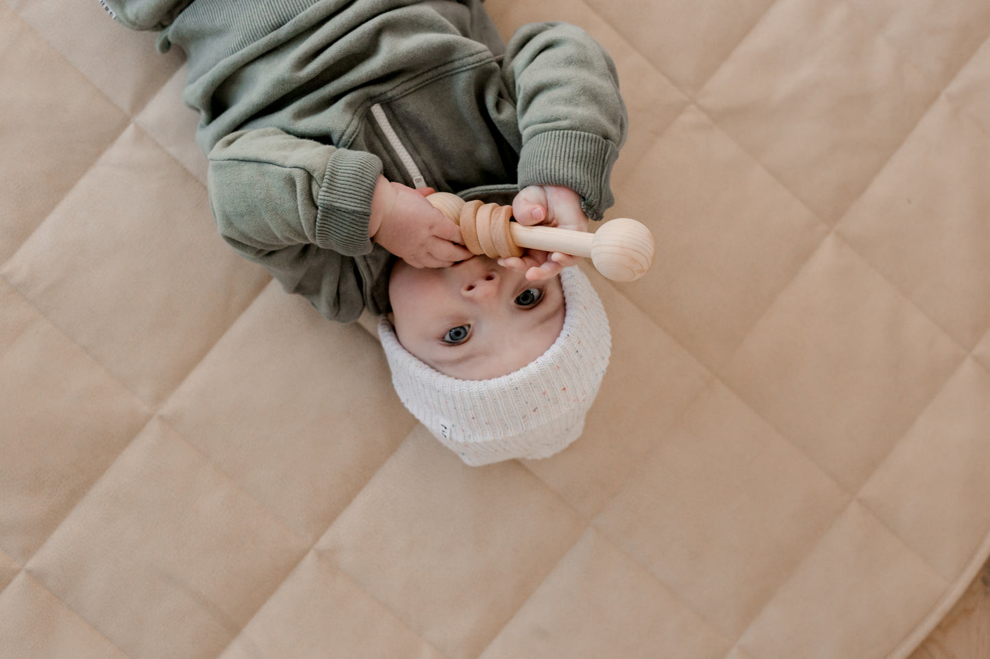 Dumbbell Wooden Rattle