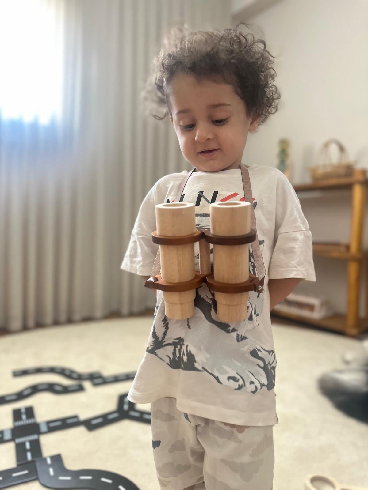 משקפת מעץ - Qtoys