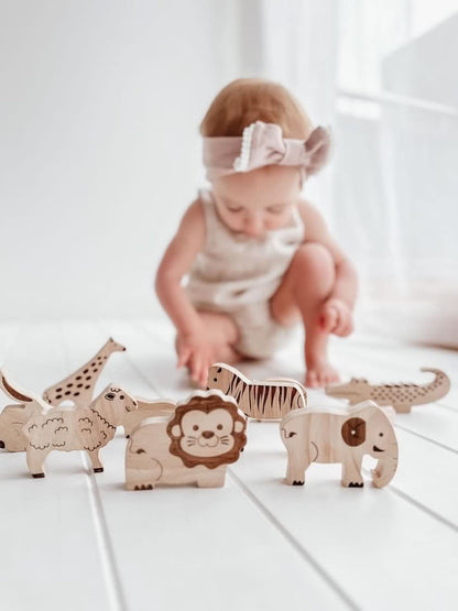 בעלי חיים מעץ - Qtoys