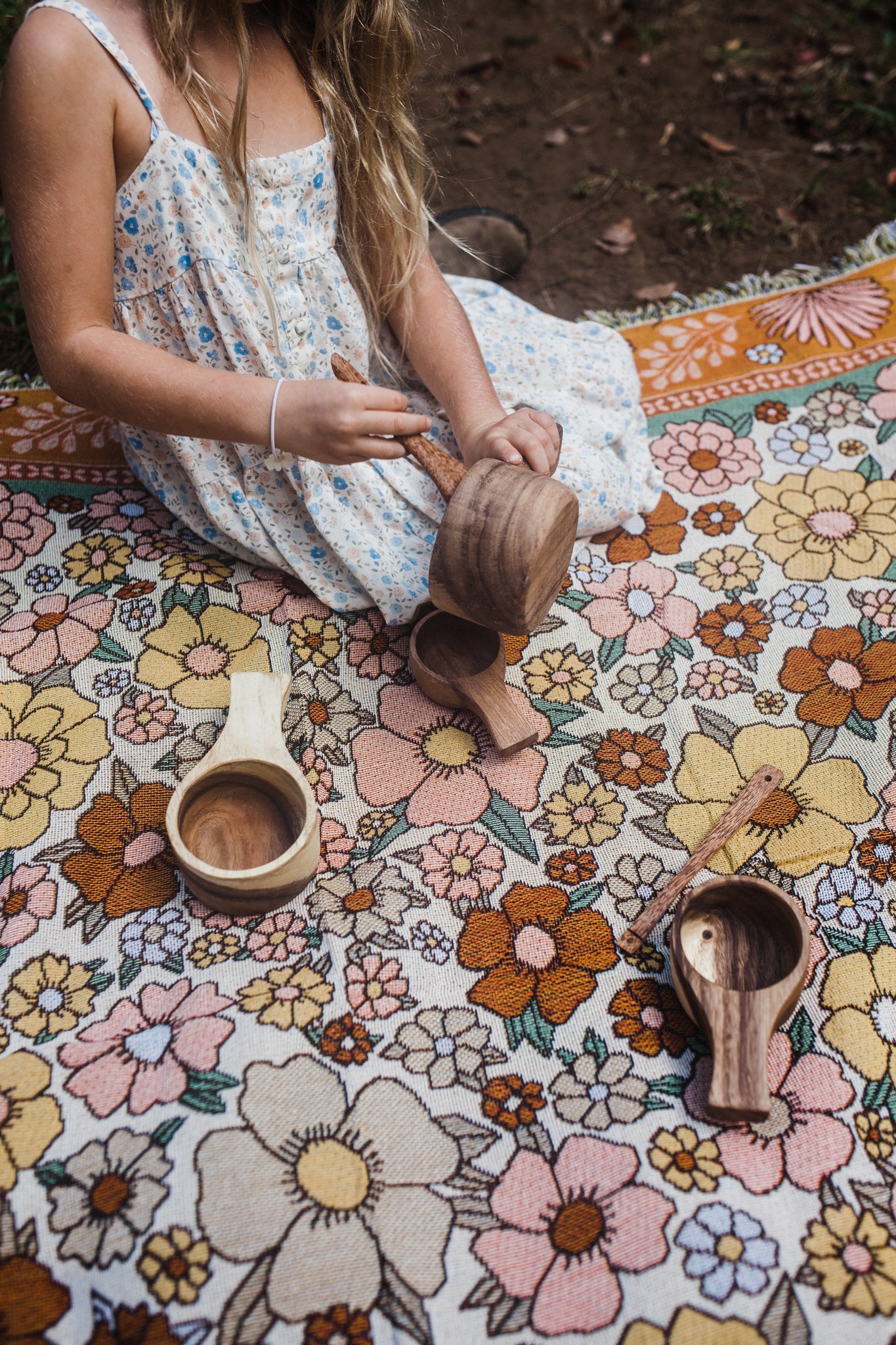 כפות מדידה מעץ - Qhome