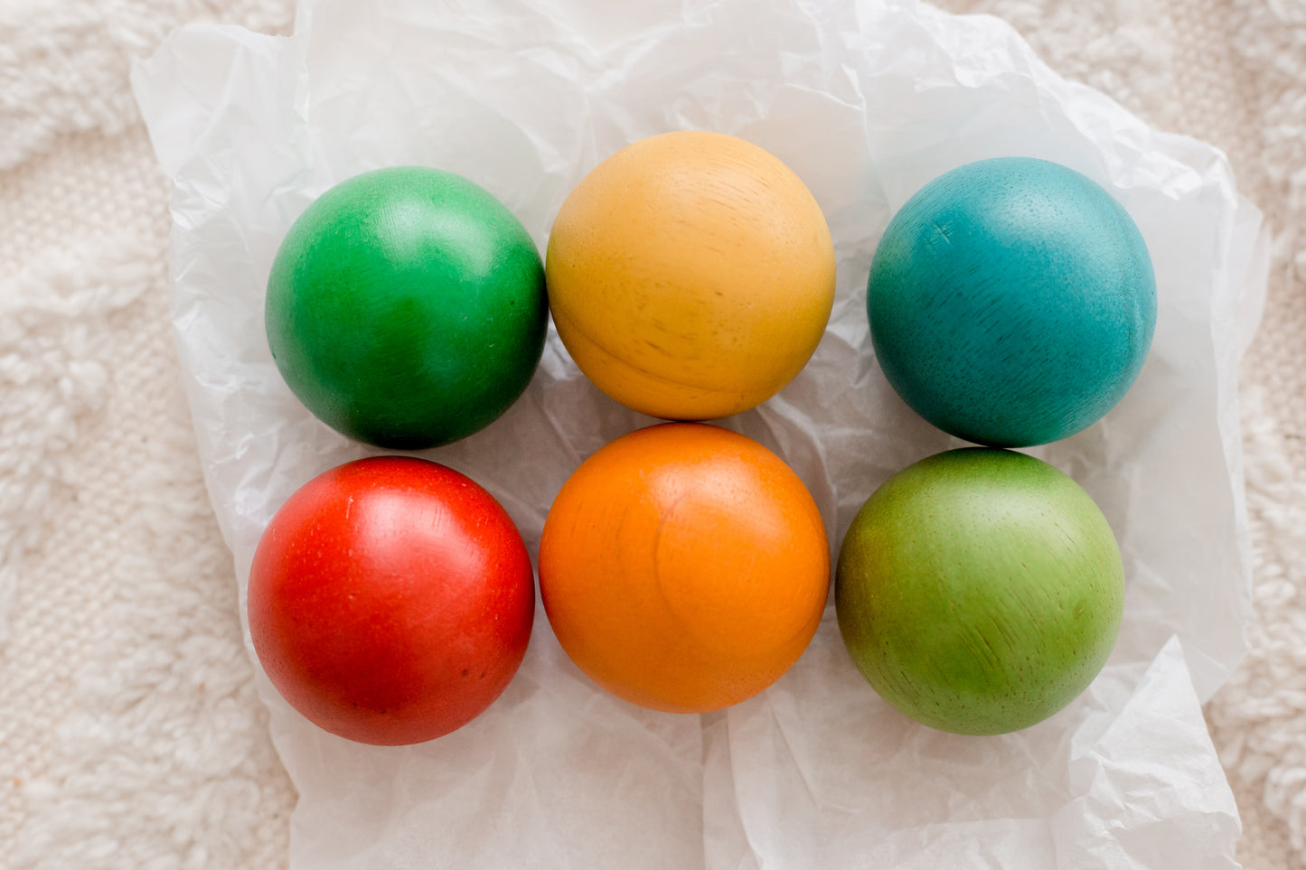 Colorful Large Wooden Balls