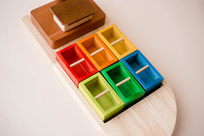 Colorful Wooden Containers