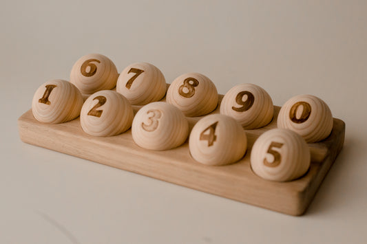 Numbered Wooden Eggs Mold