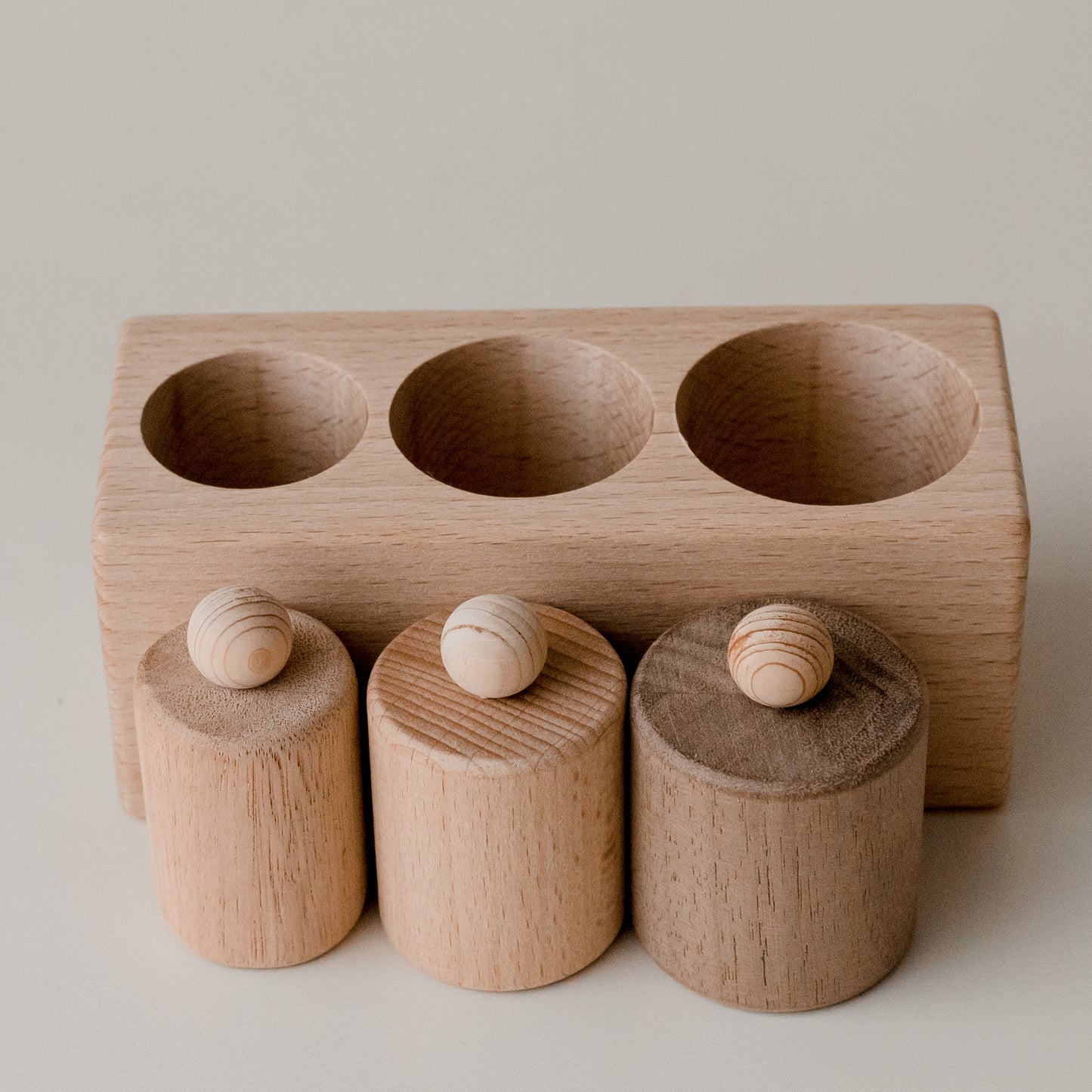 Wooden Cylinders With Handle