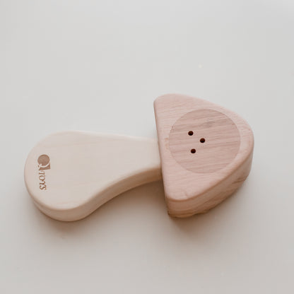 Mushroom Shaped Wooden Rattle