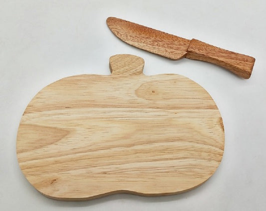 Wooden Knife and Cutting Board