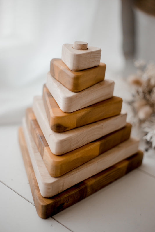 Wooden Stacking Triangles 