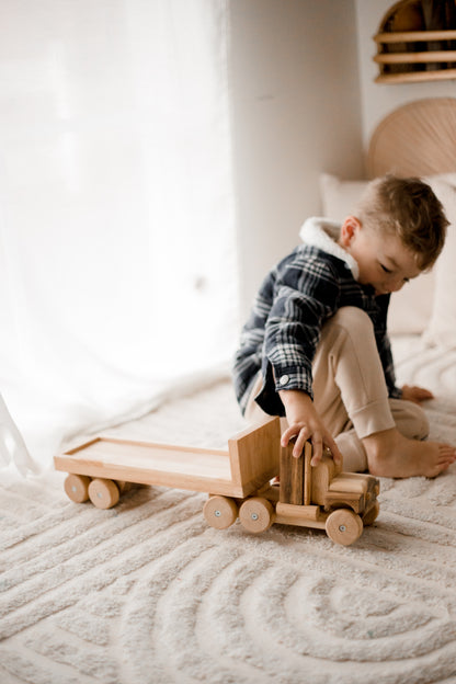 Wooden Flatbed Trailer 