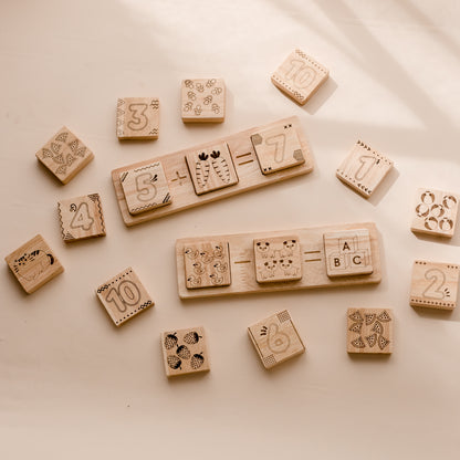 Addition and Subtraction Wooden Patterns 