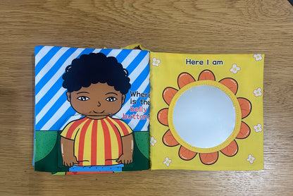 A soft book for a baby - learning parts in English