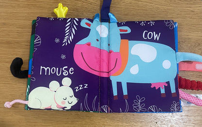 A soft book for a baby - fun on the farm