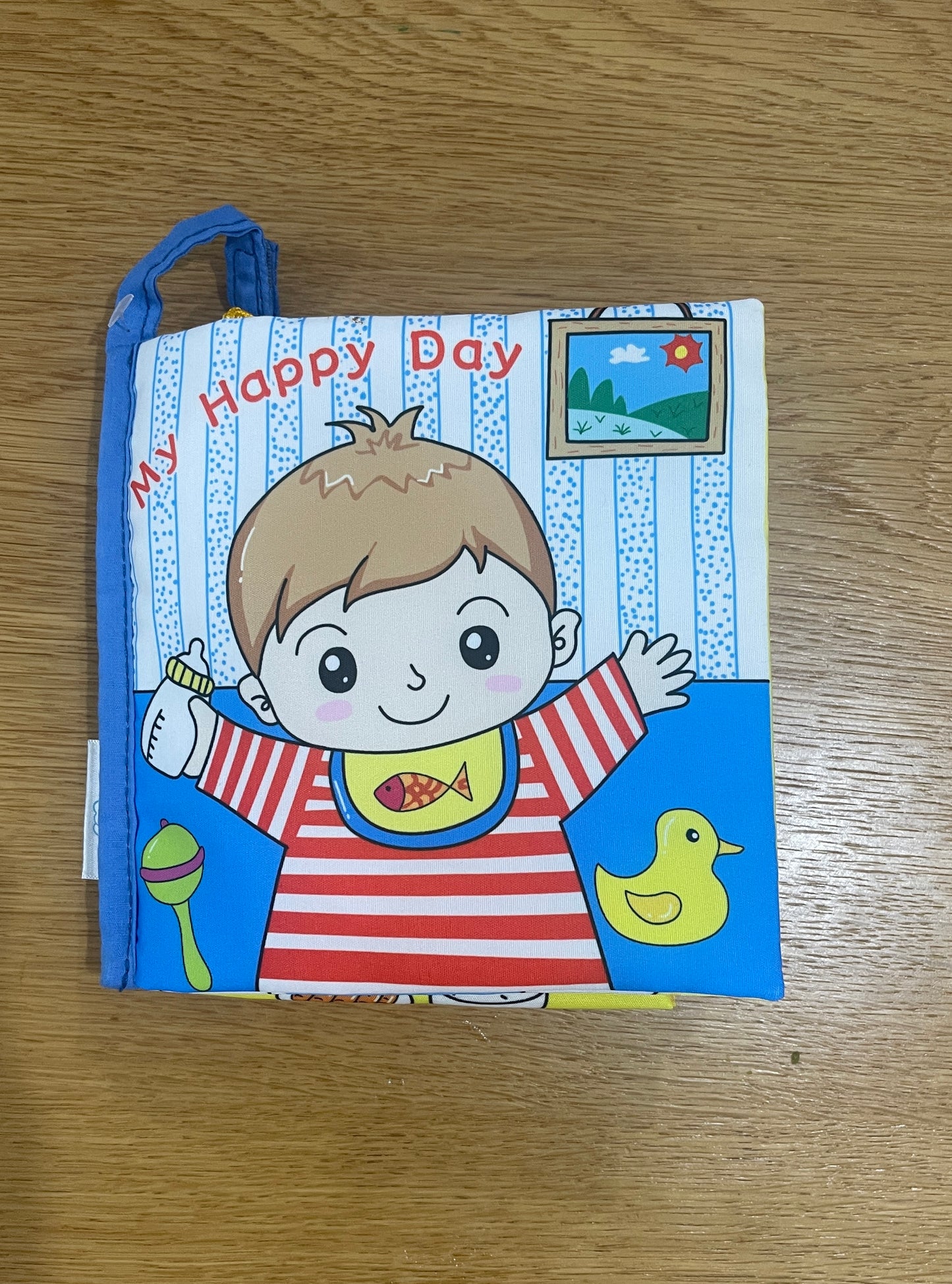 A soft book for a baby - my happy day